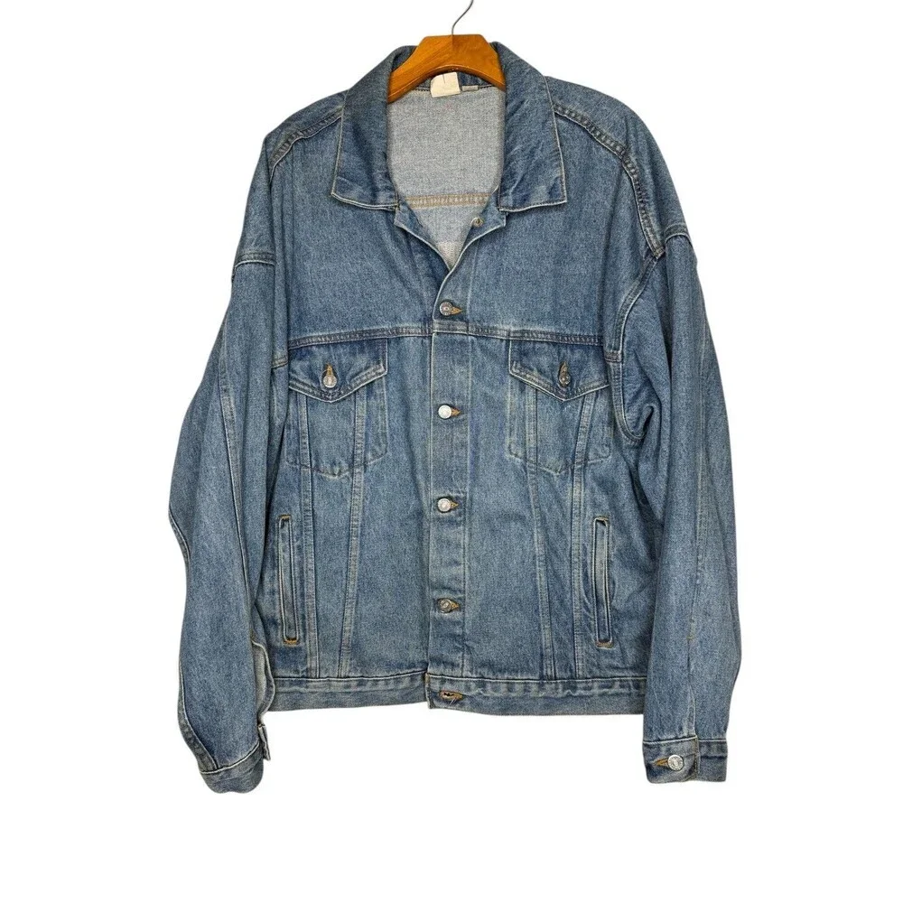 Vintage Golden Gate Bridge Jacket Mens XL Denim Embroidered Button Up USA 90s